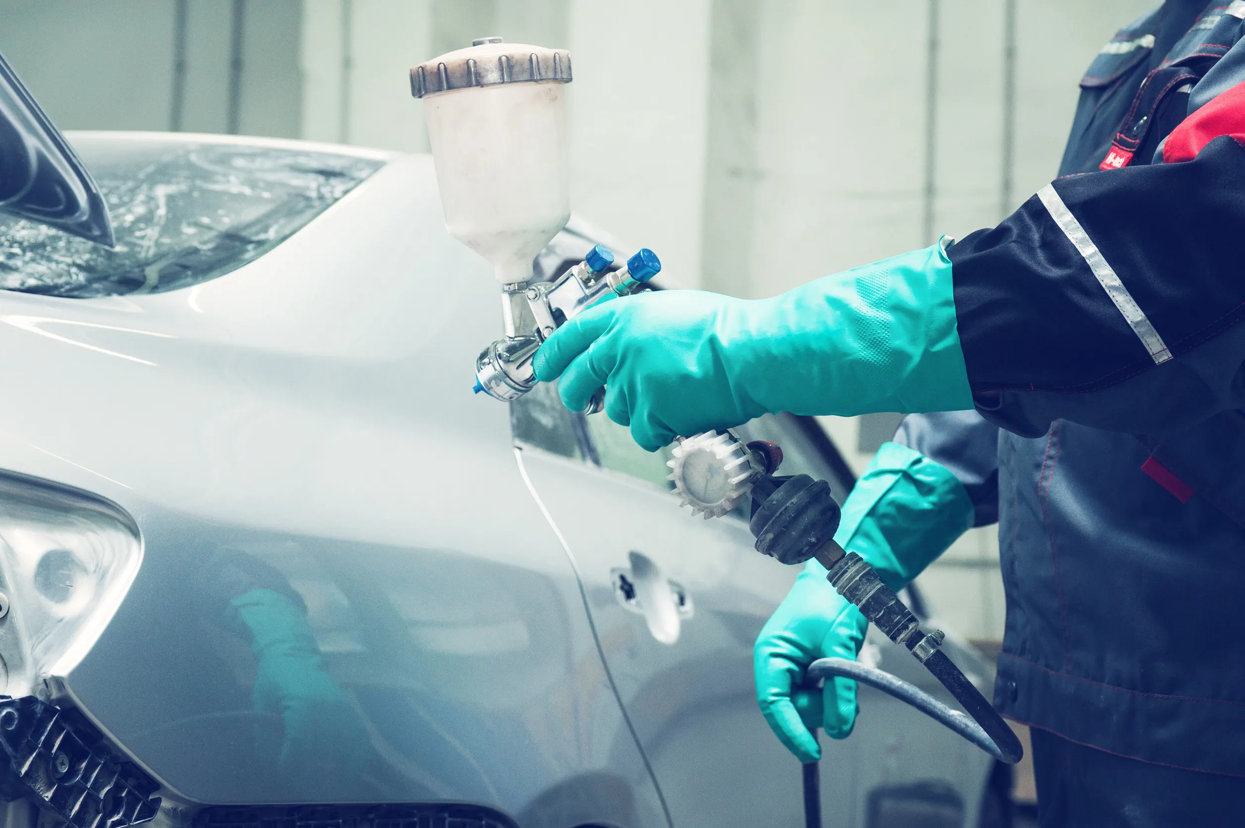 Auto painting at Dixie Paint & Body Shop